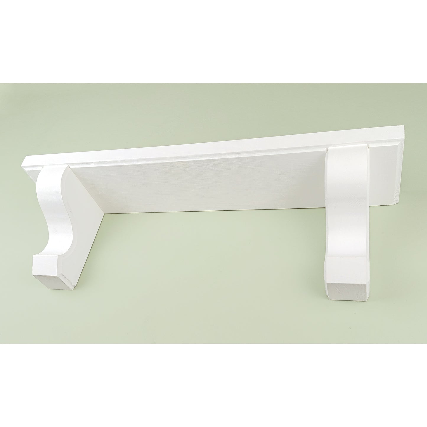 White Wooden Floating Shelf – Handmade Wall Shelf with Hidden Fixings - Made To Order