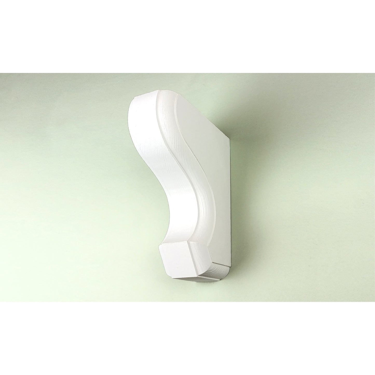 Pair of Handmade Wooden Corbels - Heritage Scroll Pine Shelf Brackets | In Stock
