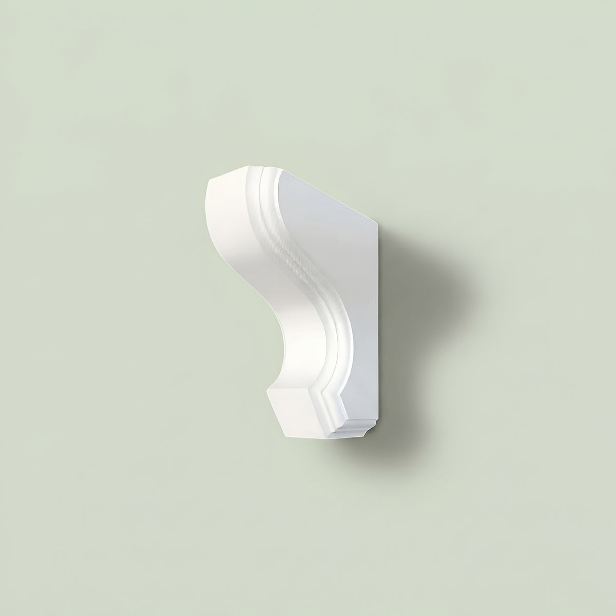 Pair of Handmade Wooden Corbels - Heritage Scroll Pine Shelf Brackets | In Stock