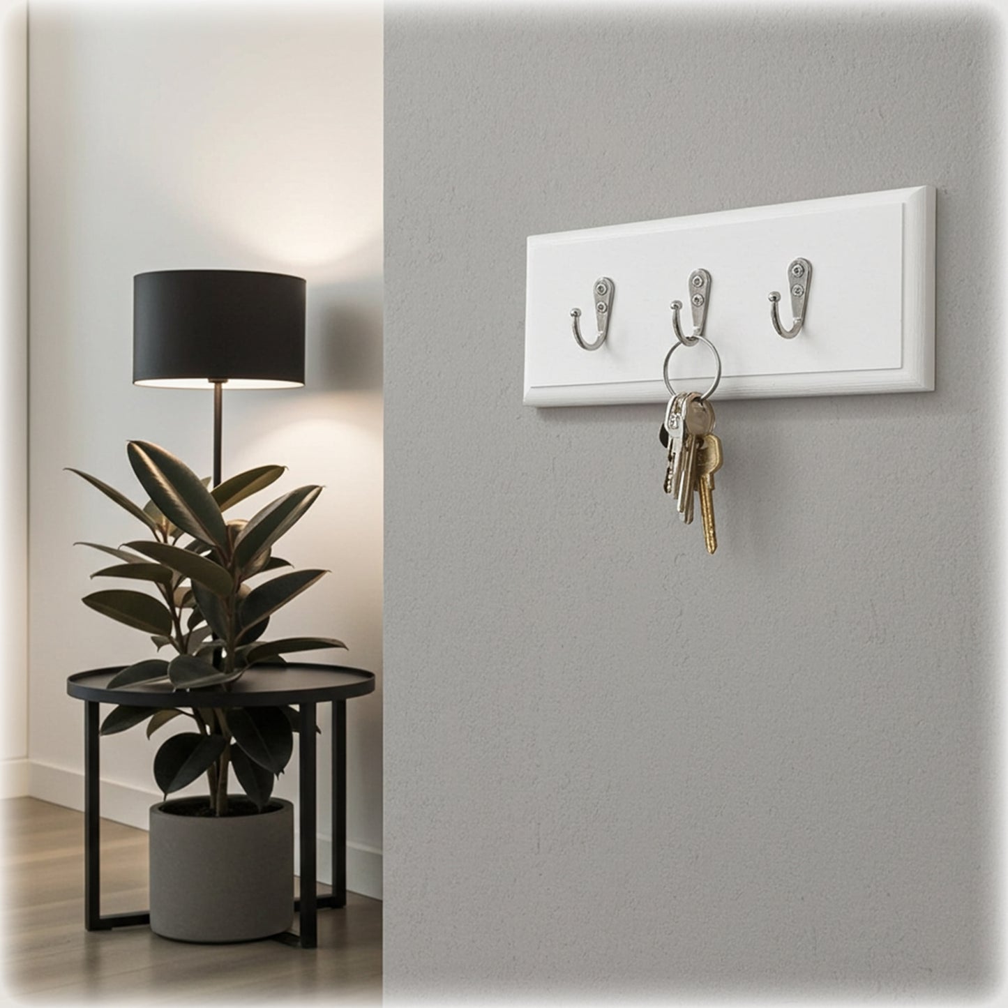 Handmade Wooden Key Rack – Floating Key Holder | Made to Order