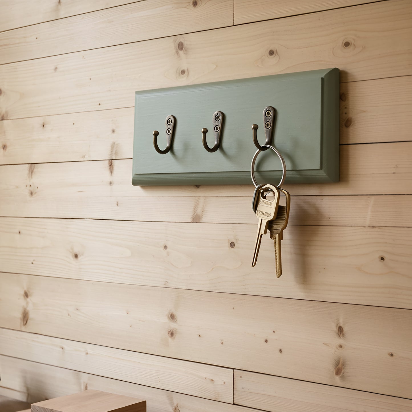 Handmade Wooden Key Rack – Floating Key Holder | Made to Order
