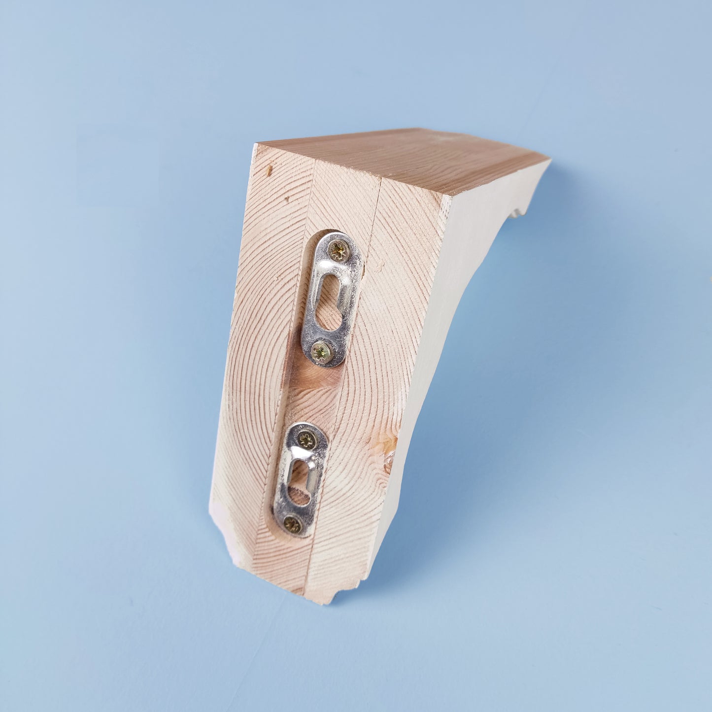 Pair of Wooden Corbels Shelf Brackets with Hidden Fixings - Design 1