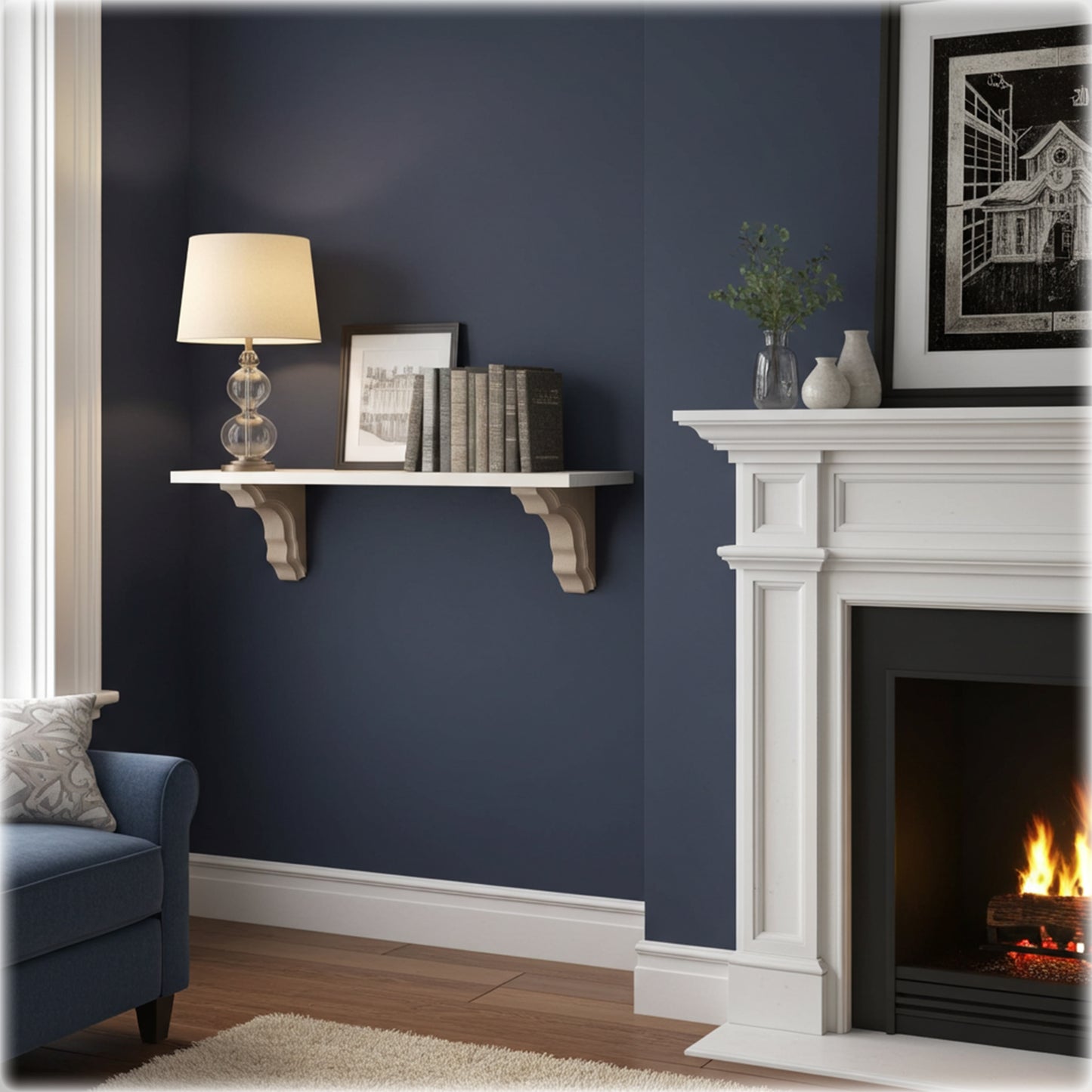 Pair of Handmade Wooden Corbels – Pine Shelf Brackets with Hidden Fixings | Made to Order