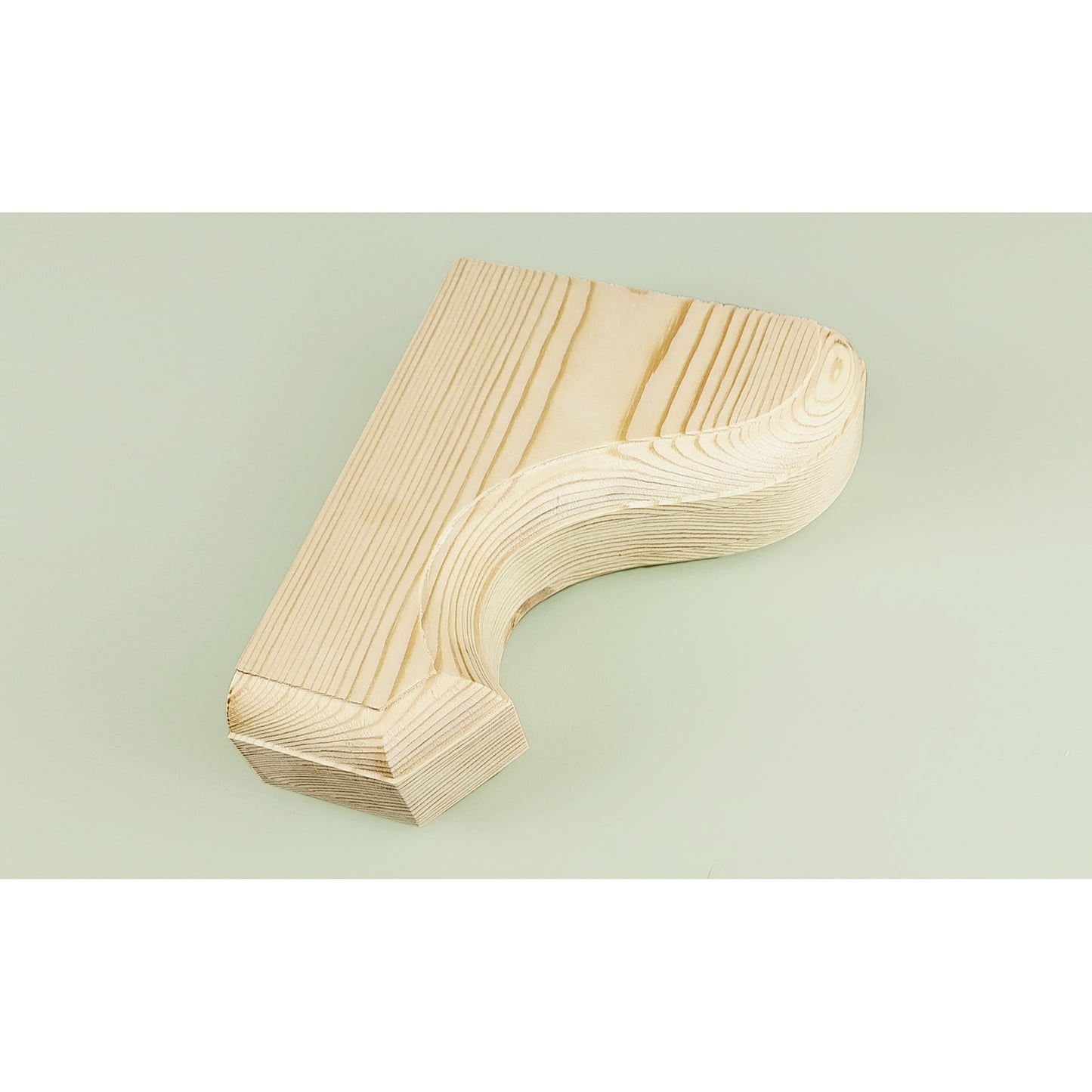 Pair of Wooden Corbels Shelf Brackets with Hidden Fixings - Design 2 - Made To Order