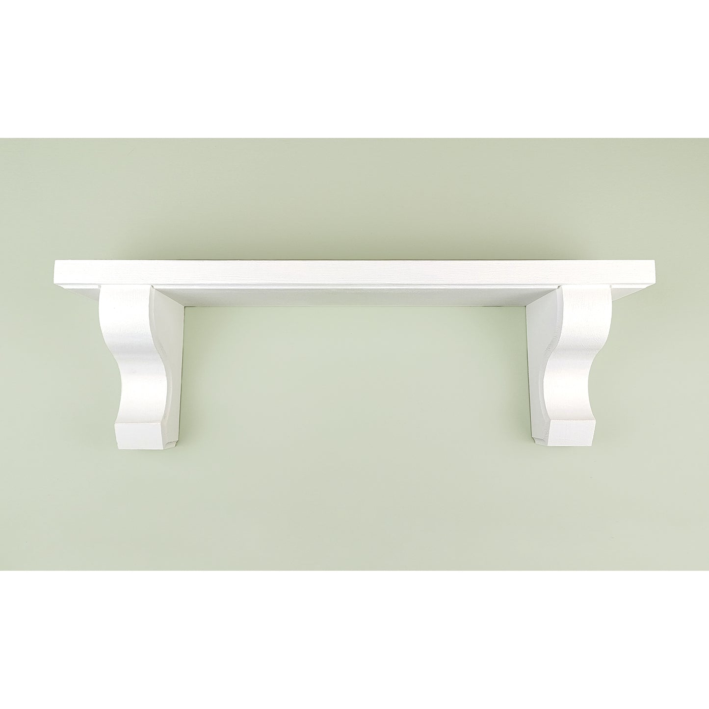 Wooden Shelf in White with Hidden Fixings - Design 2 - Made to Order