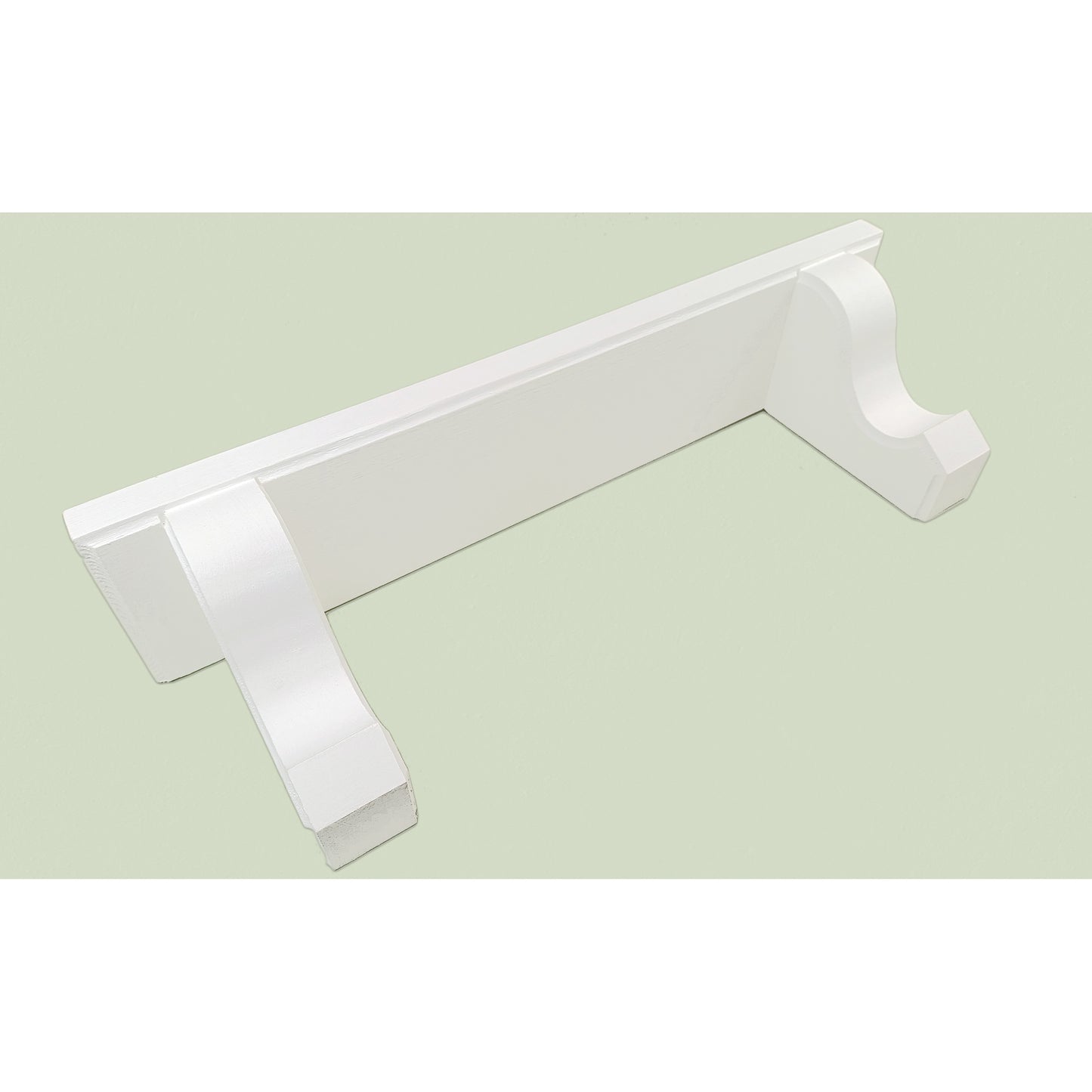Wooden Shelf in White with Hidden Fixings - Design 2 - Made to Order