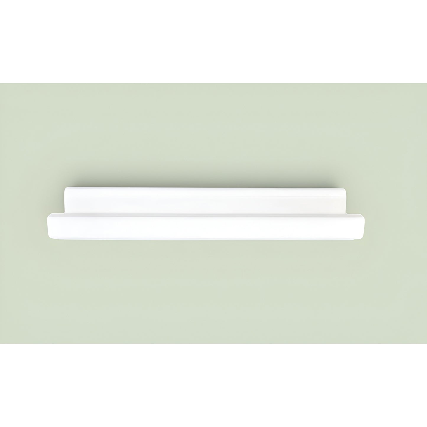 White Picture Ledge Shelf | Floating Wall Shelf with Front Lip | Handmade Wooden Display Shelf | Made to Order