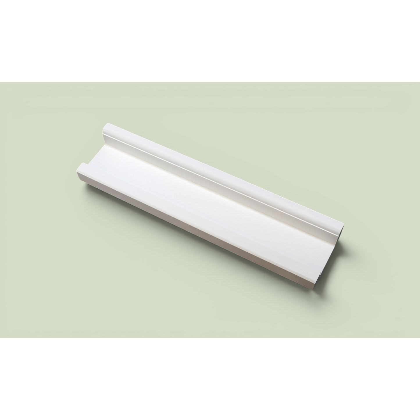 White Picture Ledge Shelf | Floating Wall Shelf with Front Lip | Handmade Wooden Display Shelf | Made to Order
