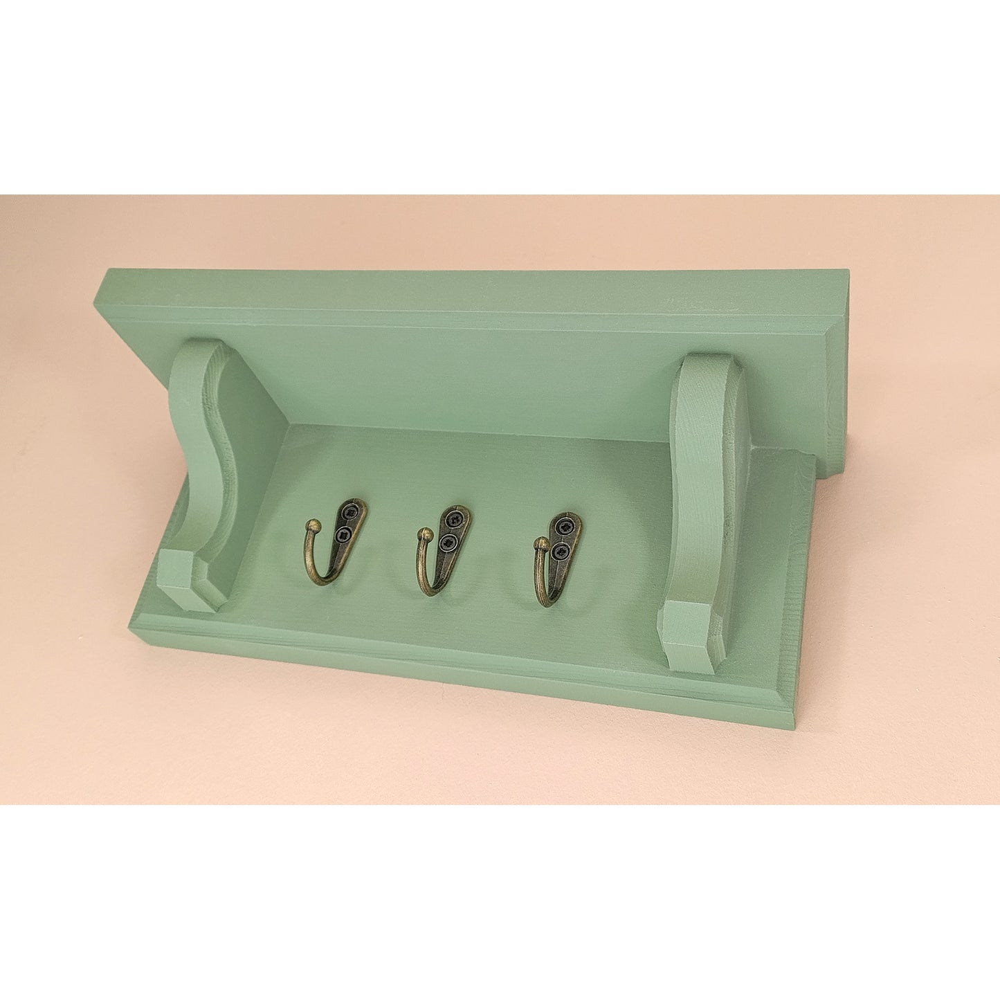 Wooden Key Rack with Shelf – Wall Mounted Key Holder with Hidden Fixings | Stock Item