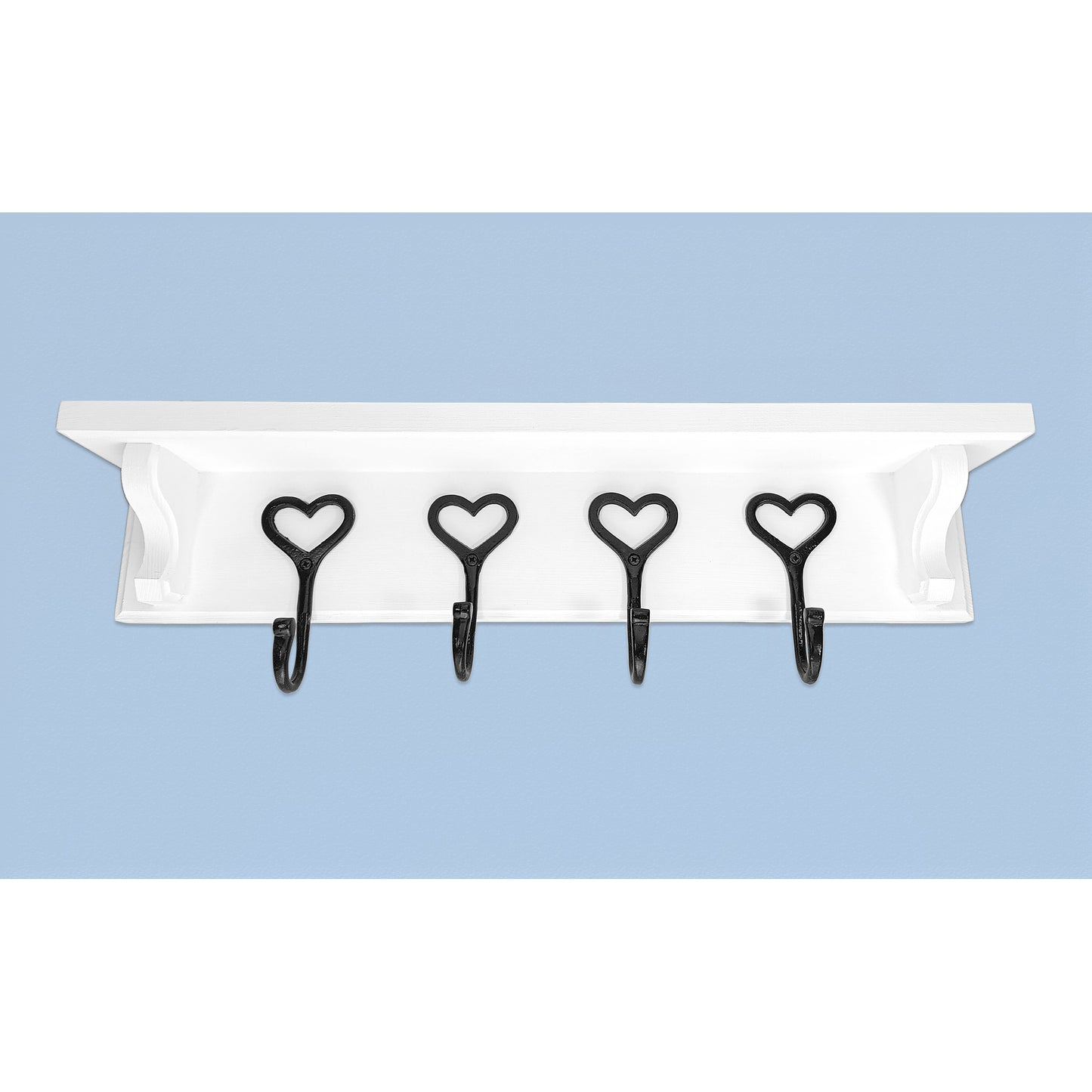 Solid Wooden Coat Rack with Shelf – Choice of Hooks & Hidden Fittings | Made to Order