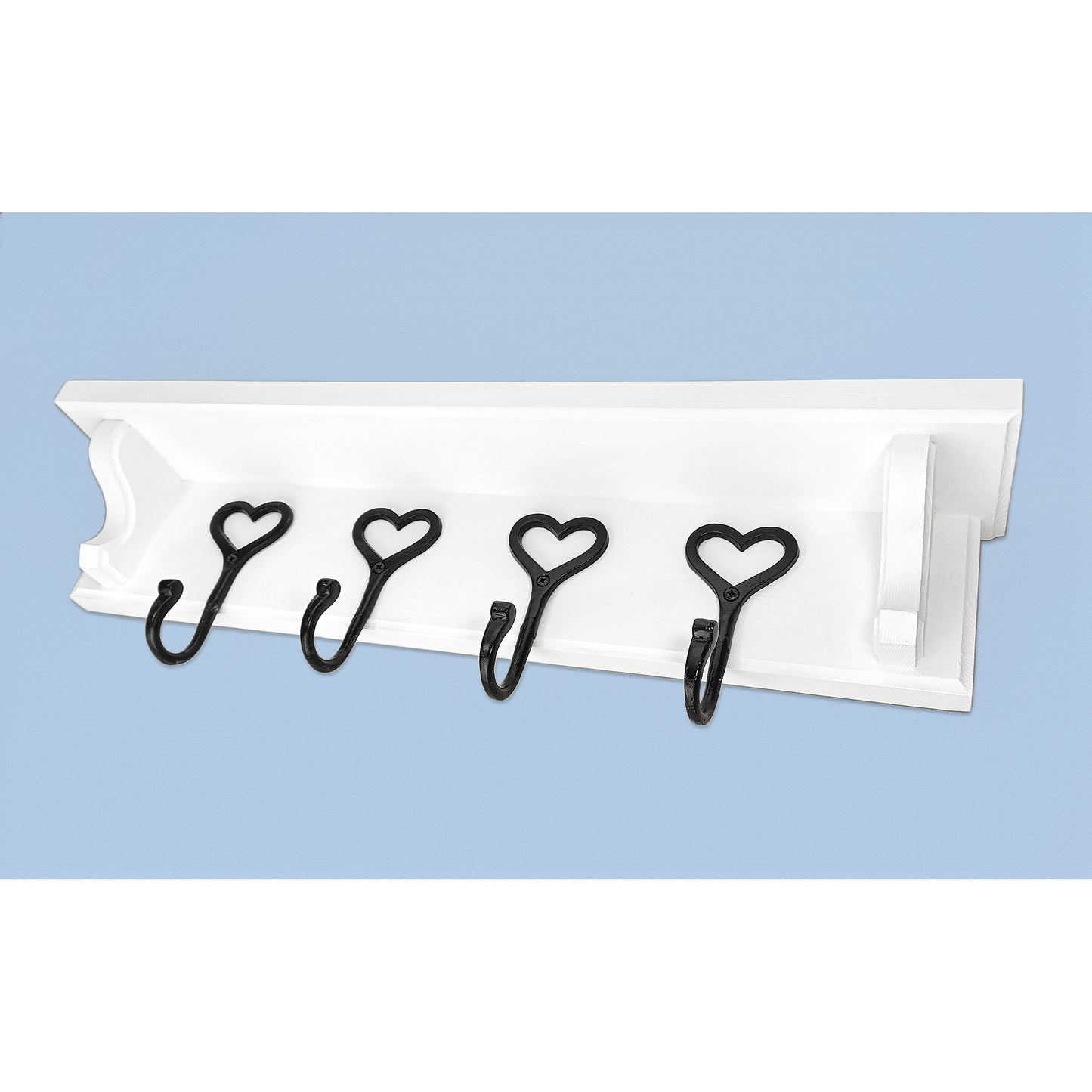 Solid Wooden Coat Rack with Shelf – Choice of Hooks & Hidden Fittings | Made to Order