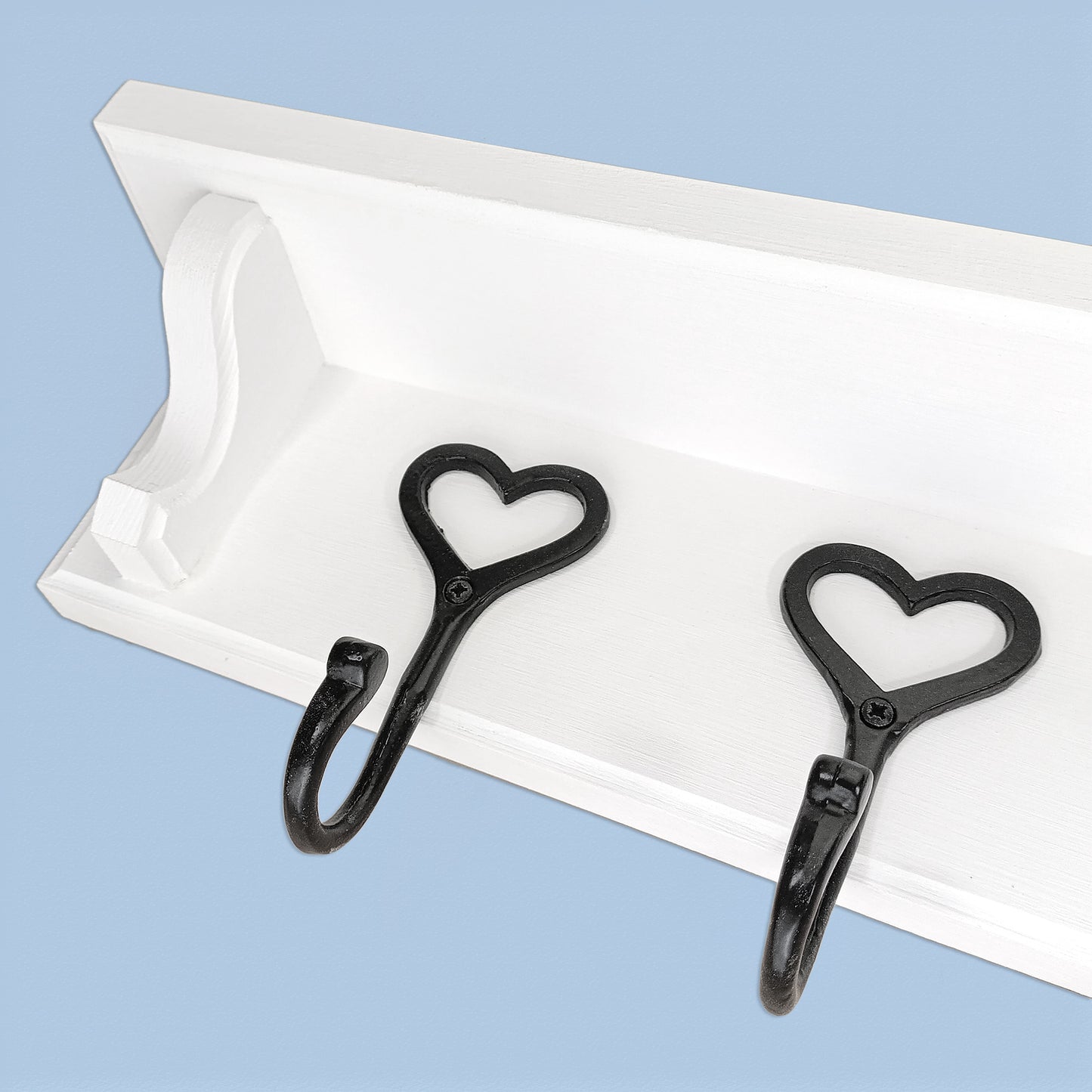 Solid Wooden Coat Rack with Shelf – Choice of Hooks & Hidden Fittings | Made to Order