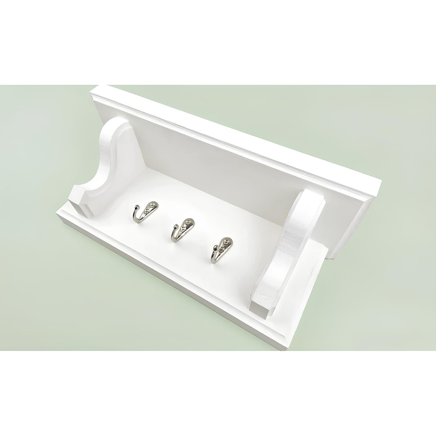 Wooden Key Rack with Ornate Corbels – Key Holder Shelf with Hidden Fixings | Stock Item