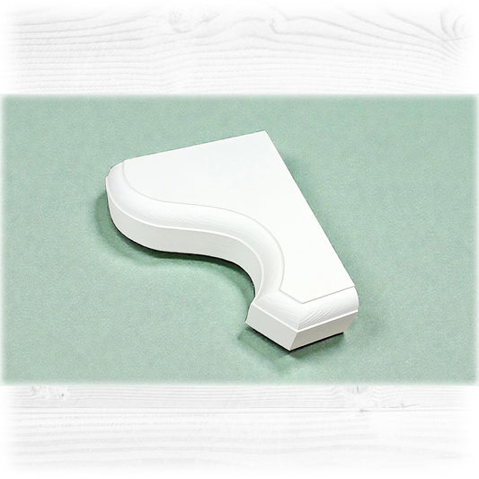 Pair of Wooden Corbels – Scroll-Style Pine Corbel Wooden Shelf Bracket – Handmade – Stock Item Ready to Ship