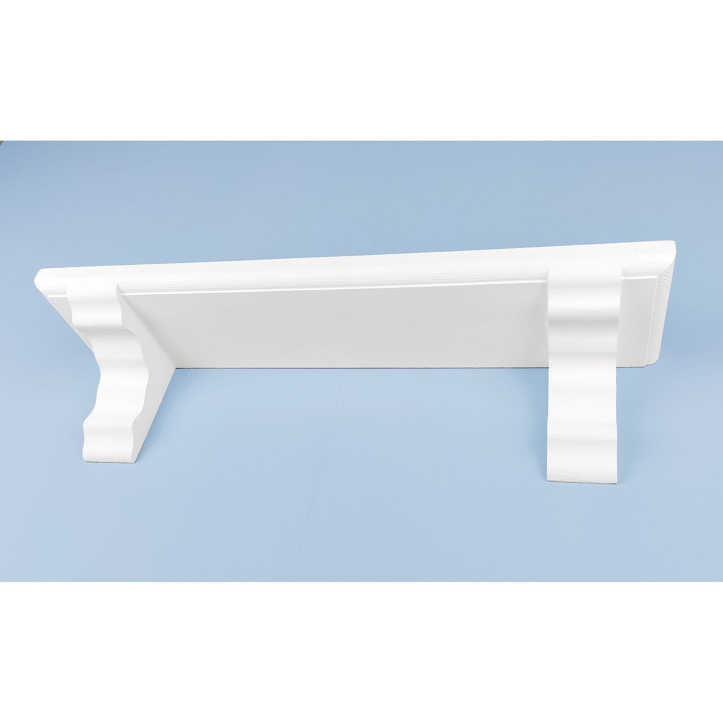 Floating Wooden Shelf in White with Hidden Fixings - Design 1 - Multiple Sizes - Made To Order