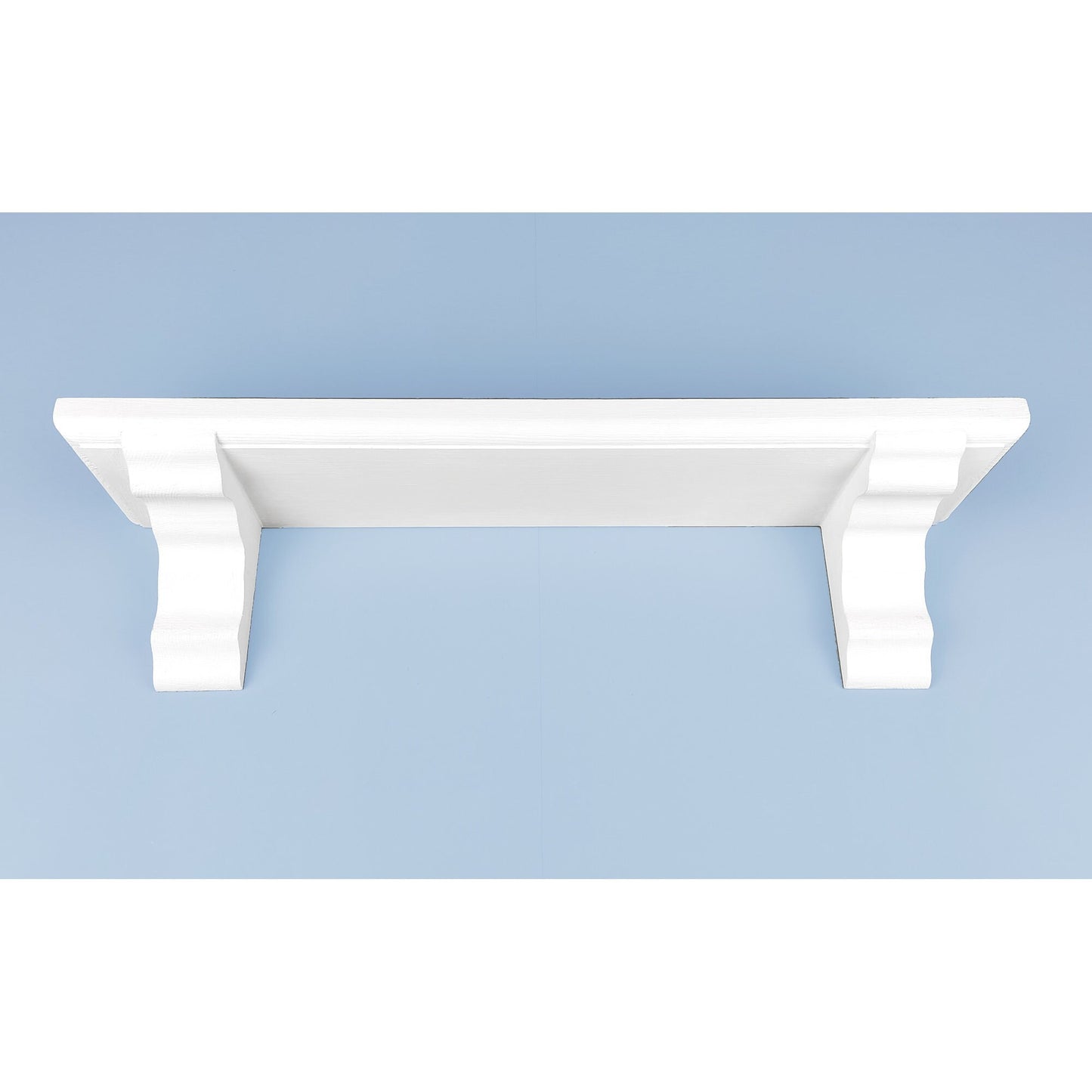 Floating Wooden Shelf in White with Hidden Fixings - Design 1 - Multiple Sizes - Made To Order